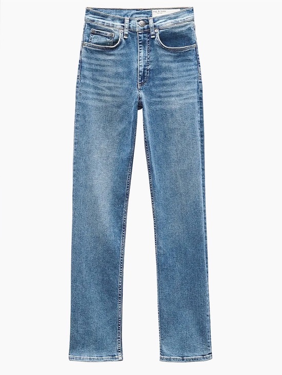 rag & bone Denim - Wren High-Rise Full Length Slim in Mack Wash